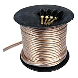 Cables Unlimited AUD-5620-50 Pro A/V Series 16AWG Speaker Wire with Pins (50 Feet)