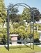 Achla Designs Torii Wrought Iron Outdoor Arbor with Bench