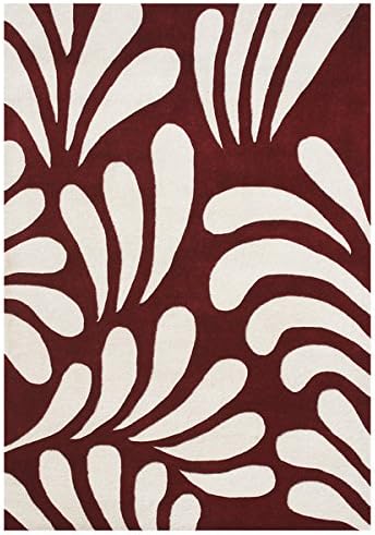 Alliyah Handmade Maroon New Zealand Blend Wool Rug (8' x 10')