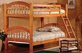 Twin and Twin Bunk Bed in Cherry Finish #AD 8131