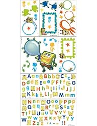 Blue Mountain Wallcoverings 31720520 Nickelodeon SpongeBob Self-Stick Photo Frame Decor Kit