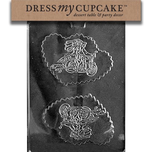 Dress My Cupcake DMCW063 Chocolate Candy Mold, Biker Wedding Pour Box, Wedding