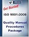 ISO 9001:2008 Documented Quality Management System: Quality Manual, Procedures and Forms