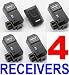 Wireless Flash Trigger CT-04 & 4 Receivers For Nikon SpeedLite, Canon SpeedLite, Olympus, Pentax, Sigma, Sunpak, Vivitar & Other Flashes