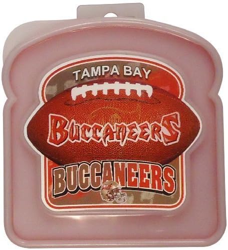 LaMi Products NFL Team Licensed BPA Free Anti Squish Sandwich Storage Box, Browns