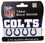 Indianapolis Colts Large Bulk Bandz Band Bracelet 2PK