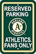 MLB Oakland Athletics Plastic Parking Sign