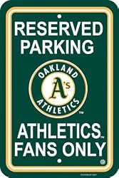 MLB Oakland Athletics Plastic Parking Sign