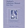 Student Solutions Manual Part 2 for University Calculus (Pt. 2)