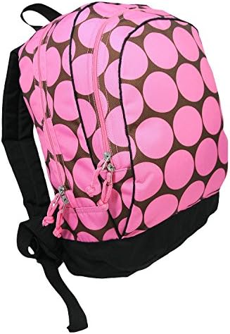 Dafuwa Girl's Big Dots Backpack Pink