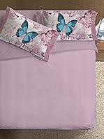 Ipersan Juego De Funda Nórdica Farfalla (Rosa/Cielo)