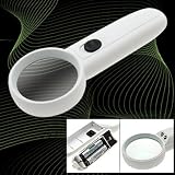 5x LED Switch Light Hand Held Reading Map Magnifier