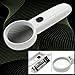 5X LED Switch Light Hand Held Reading Map Magnifier