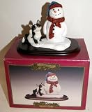 Festive Funtime By Leonardo - Black & White Cat With Snowman
