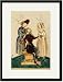 Black Framed/Matted Print 17x23, Medieval Dental Practitioner