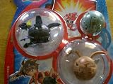 Bakugan Bakuneon Starter Pack (Black Neo Dragonoid, Tan Motra, Grey Mystery Ball)