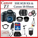 Canon EOS Rebel T3 (1100d) SLR Digital Cameras w/ Canon 18-55mm Lenses + 3  ....