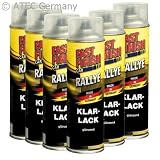 Produkt-Bild: 6x 500ML FAST FINISH KLARLACK GL&Auml;NZEND SPRAYDOSE LACKSPRAY AUTOLACK SPR&Uuml;HLACK