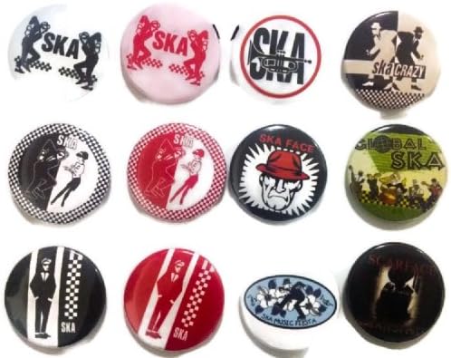 SKA Jamaica fan 3 Awesome Quality Lot 12 New Pins Pinbacks Buttons Badge 1.25"