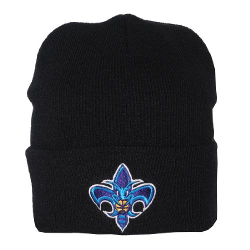 Adult NBA New Orleans Hornets Warm Ski & Skate Roll Up Beanie / Winter Hat - One Size Fits All - Black