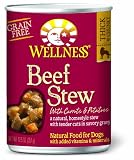 Wellness Canned Dog Food for Adult Dogs, Beef Stew with Carrots and Potatoes, 12-Pack of 12-1/2-Ounce Cans