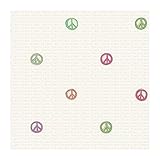 York Wallcoverings JE3518SMP Friends Forever Peace Sign 8-Inch x 10-Inch Wallpaper Memo Sample, Dark