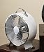 Deco Breeze Colored Retro Metal Box Fan in White