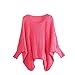 JiTM Women's Loose Fit Bat Sleeve Cover-Ups Sweaters