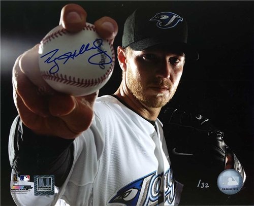 Roy Halladay Toronto Blue Jays Autographed/Hand Signed 20X24 Photo #/32