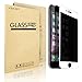 VIMVIP iPhone 6 6s Plus Privacy Glass Screen Protector - Protect Your Screen From Scratches Drops and Anti-Spy - Maximize Your Resale Value - 99.99% Clarity and Touchscreen Accuracy (White)