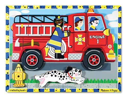 Melissa & Doug Fire Truck Chunky Puzzle - 3721