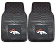 Denver Broncos Heavy Duty Vinyl Front Seat 2 Piece Car Mat Set