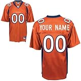 Reebok Denver Broncos Customized Premier Alternate Jersey Mens (SMALL)