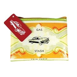 Blue Q Gas Money Recycled Coin Purse