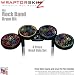 Kearas Flowers on Black Skin by WraptorSkinz fits Rock Band Drum Set for Nintendo Wii, XBOX 360, PS2 & PS3 (DRUMS NOT INCLUDED)
