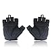 Oceantree(TM) New Cycling Bike Bicycle Gel Silicone half finger Ultra-breathable gloves (black, L)