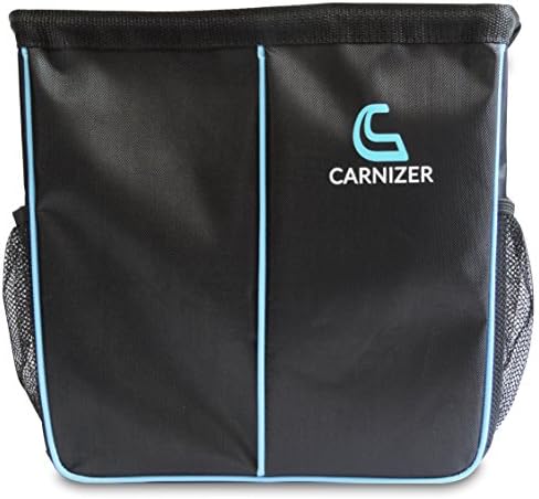 Car Garbage Can! Sturdy Nylon Fabric Auto Trash Bag! Waterproof Liner Prevents Spills and Leaks! Maximum Trash, Litter, Kids Items Storage! Adjustable Strap For Easy Installation! Metal Frame Holds it Open and Makes it a Perfect Vehicle Trash Bin!