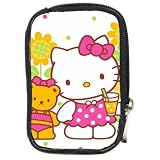 Compact Digital Camera Leather Case of Hello Kitty Friends in
Sunflowers