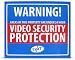 SVAT VU101-SGN Durable Aluminum Deterrent Security Yard Sign with Reflective Paint and UV Fade Protection