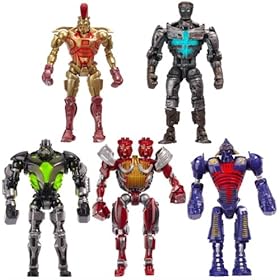  Real Steel Basic 5 inch Figure Wave 1 Set Of 5