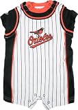 Baltimore Orioles Baby Pinstripe Romper - 3/6 months