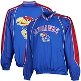 G-Iii Kansas Jayhawks Men's Colorblocked Windshirt Medium