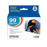 Epson 99 Color Multipack with Cyan, Magenta, Yellow, Light Cyan, and Light Magenta Ink Cartridges for the Epson Artisan 700 and Artisan 800 Printers