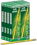 Dixon Ticonderoga Wood-Cased #2 HB Pencils, Box of 96, Yellow (13872)