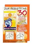 Geburtstagskarte mit Applikation, zum 30.Geburtstag, mit Ahoj Brause (frech!!)