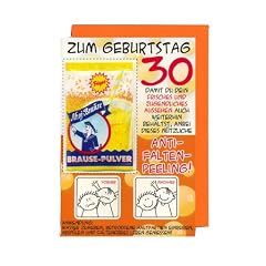 Geburtstagskarte mit Applikation, zum 30.Geburtstag, mit Ahoj Brause (frech!!)