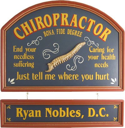 Personalized Wood Sign - CHIROPRACTOR