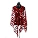 Remedios Boutique Women's Sequined Wedding Shawl Wrap