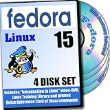 Fedora 15 Linux, 4-disks DVD Installation and Reference Set, Ed.2011
