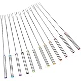 Sago Brothers 9.5-inch Stainless Steel Fondue Fork, Best Heat Protection, Set of 12
